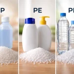 เปรียบเทียบขวดพลาสติก PP PE PET และเม็ดพลาสติก